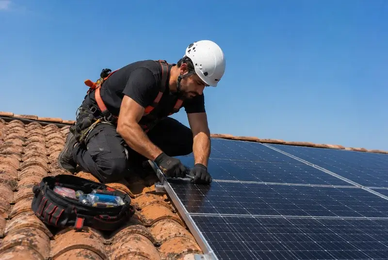 Maintenance et monitoring de panneaux solaires à Chanoz-Châtenay